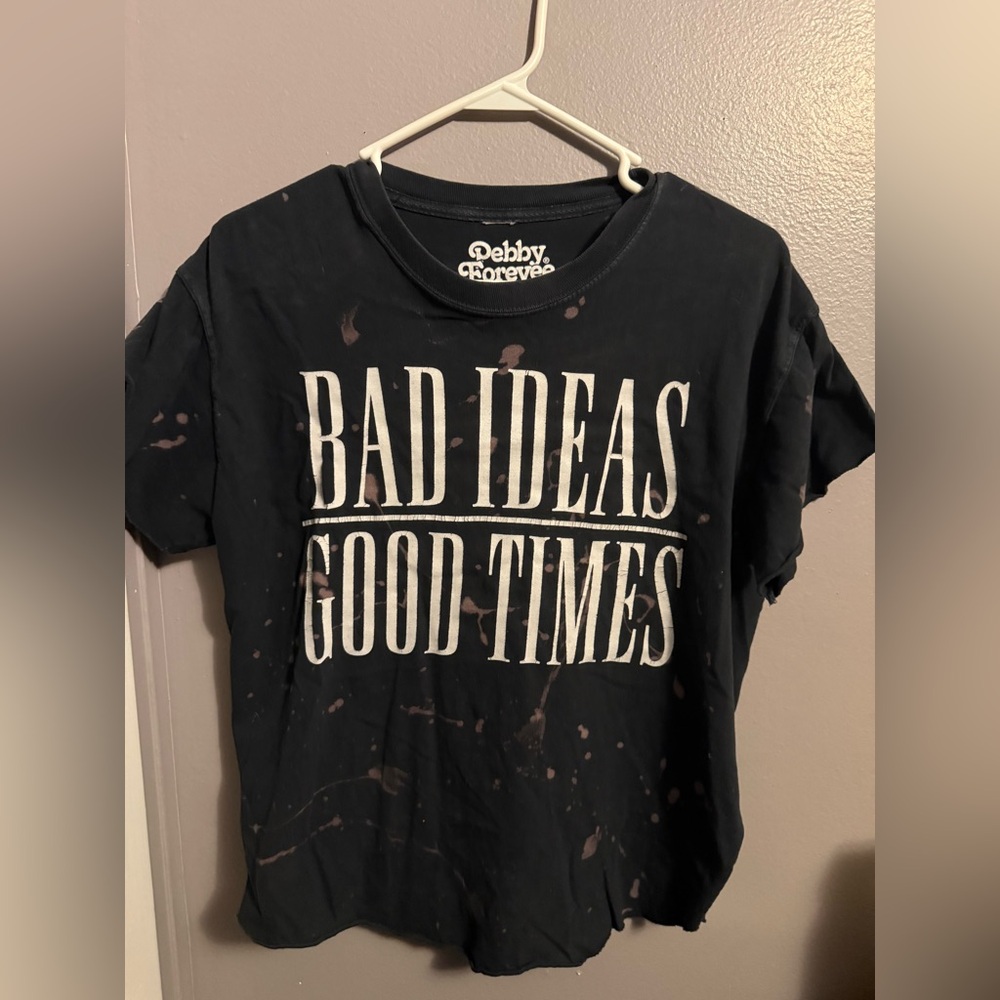 Black graphic tee